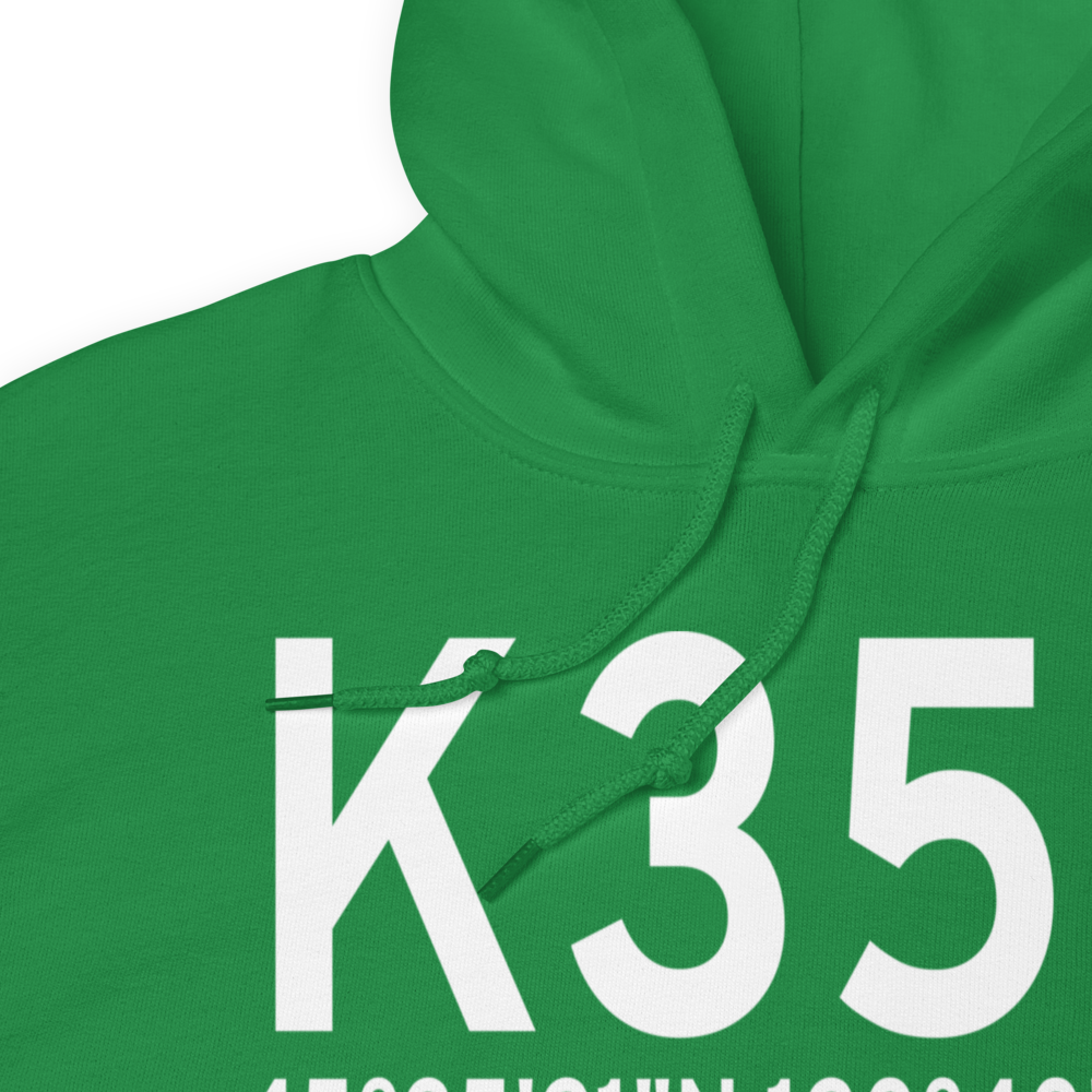 Wasco State Airport (K35S) ICAO Hoodie Sweatshirt 