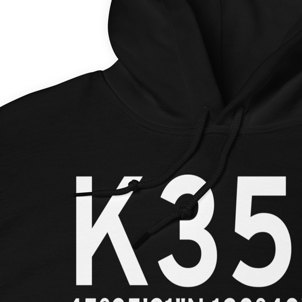 Wasco State Airport (K35S) ICAO Hoodie Sweatshirt 