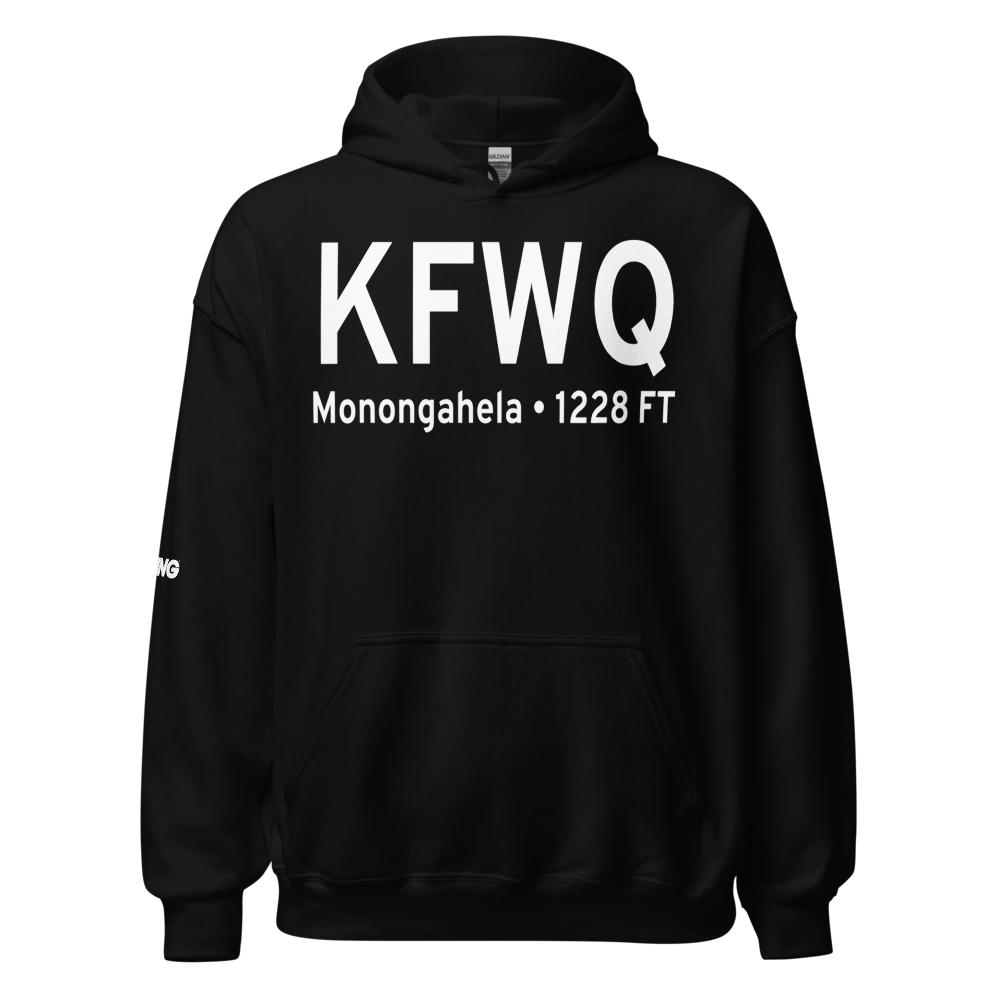 Rostraver Airport (KFWQ) ICAO Hoodie Sweatshirt 