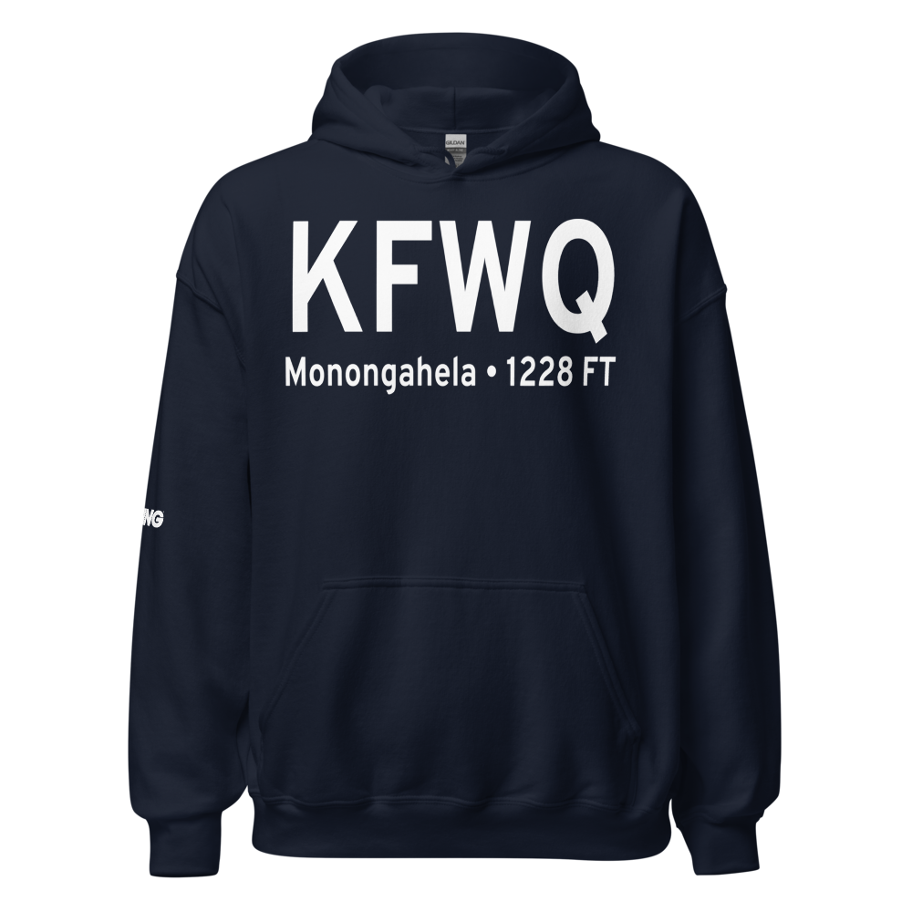 Rostraver Airport (KFWQ) ICAO Hoodie Sweatshirt 