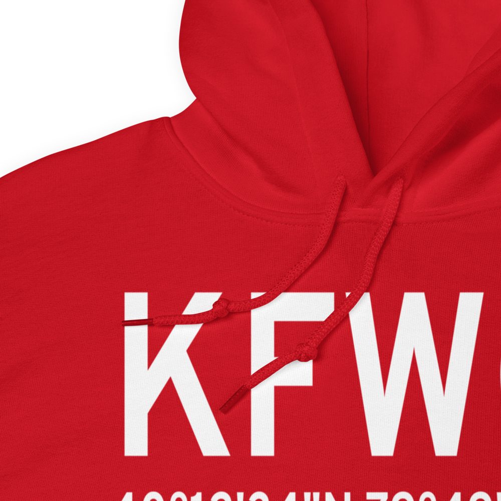 Rostraver Airport (KFWQ) ICAO Hoodie Sweatshirt 