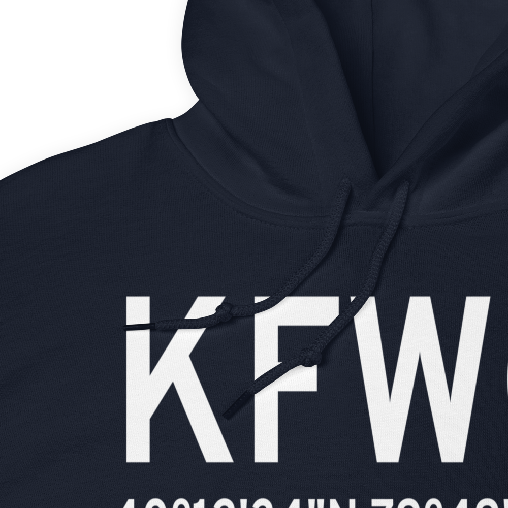 Rostraver Airport (KFWQ) ICAO Hoodie Sweatshirt 