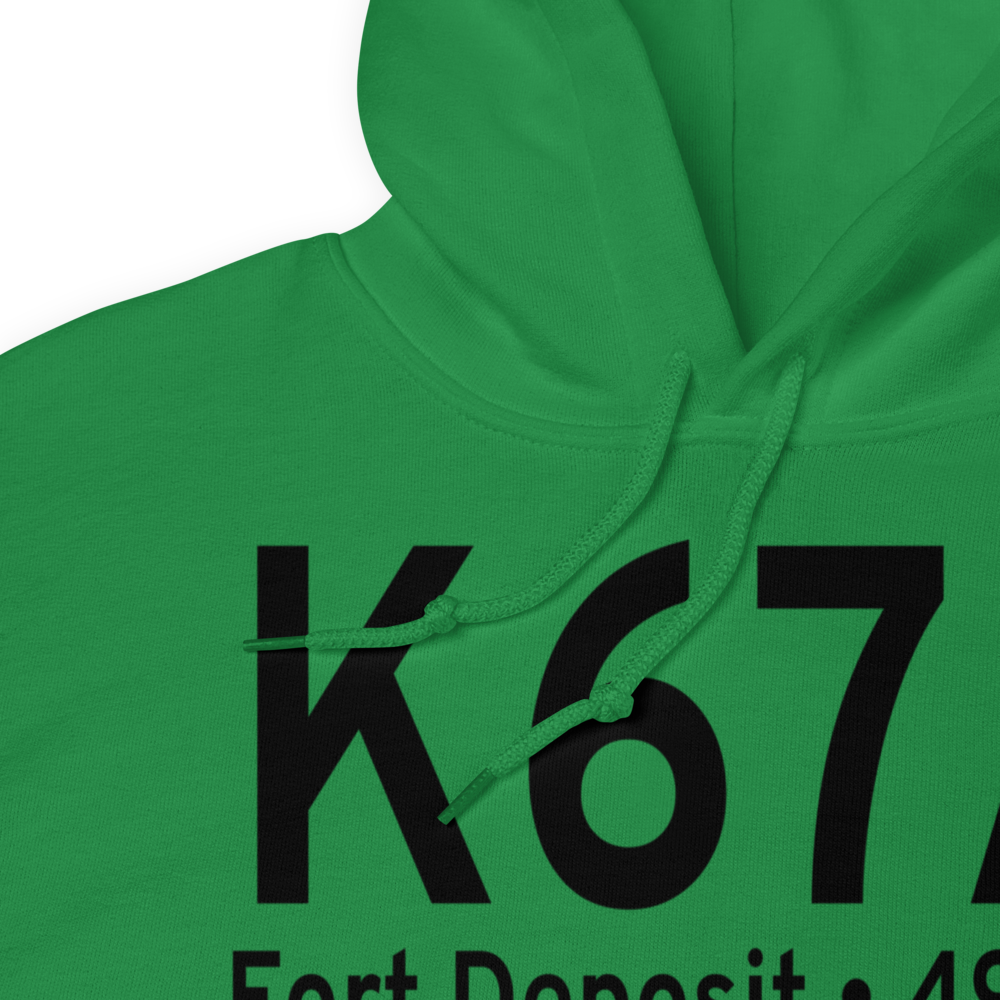 Fort Deposit Lowndes County Airport (K67A) ICAO Hoodie Sweatshirt 