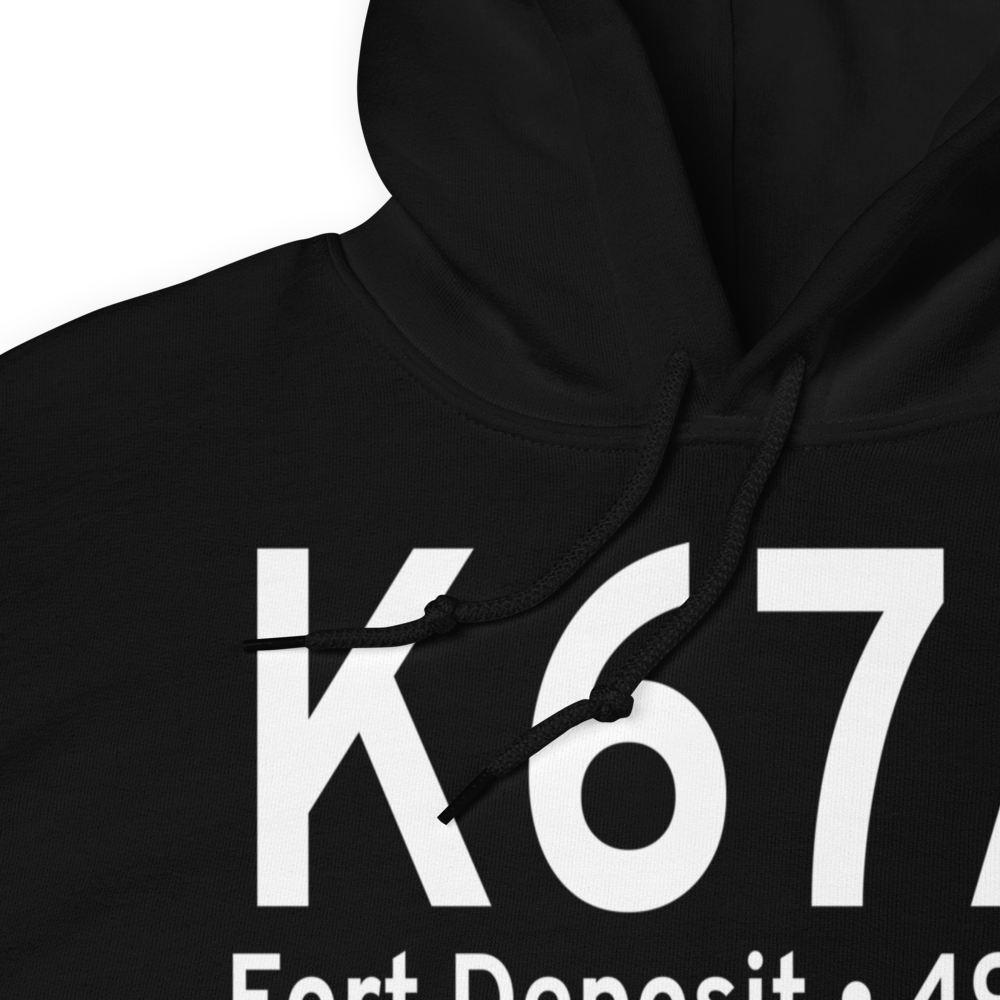 Fort Deposit Lowndes County Airport (K67A) ICAO Hoodie Sweatshirt 