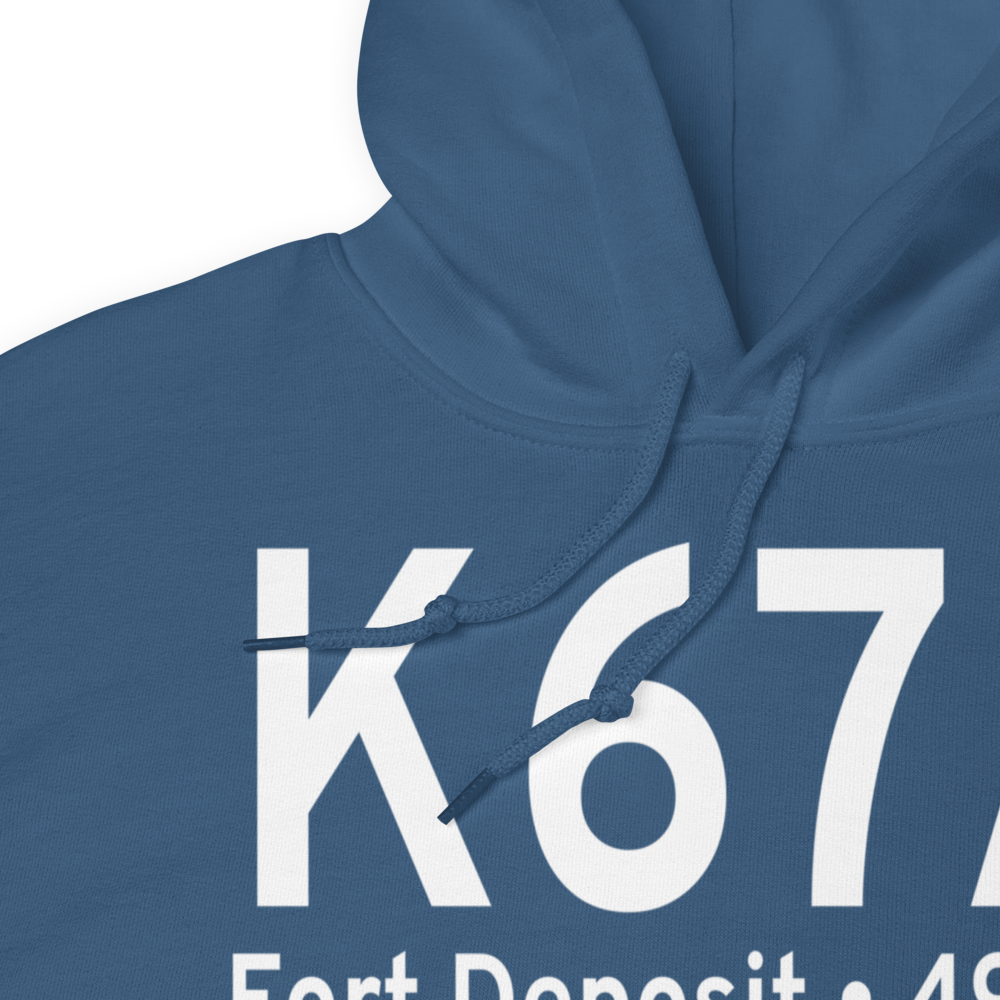 Fort Deposit Lowndes County Airport (K67A) ICAO Hoodie Sweatshirt 