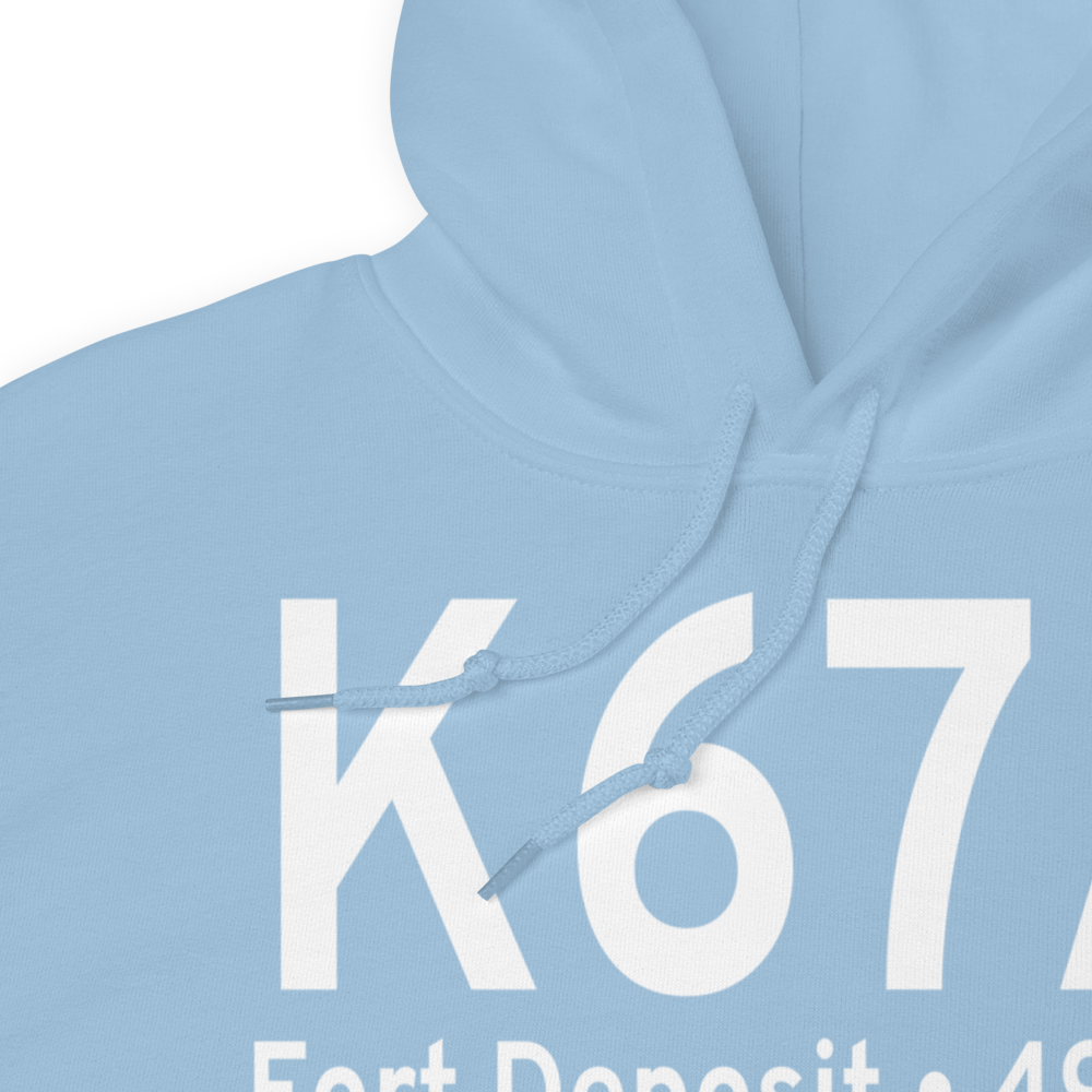 Fort Deposit Lowndes County Airport (K67A) ICAO Hoodie Sweatshirt 