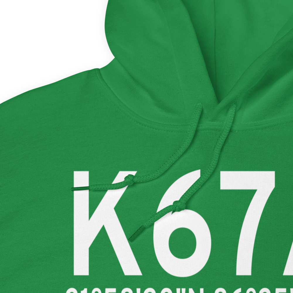 Fort Deposit Lowndes County Airport (K67A) ICAO Hoodie Sweatshirt 