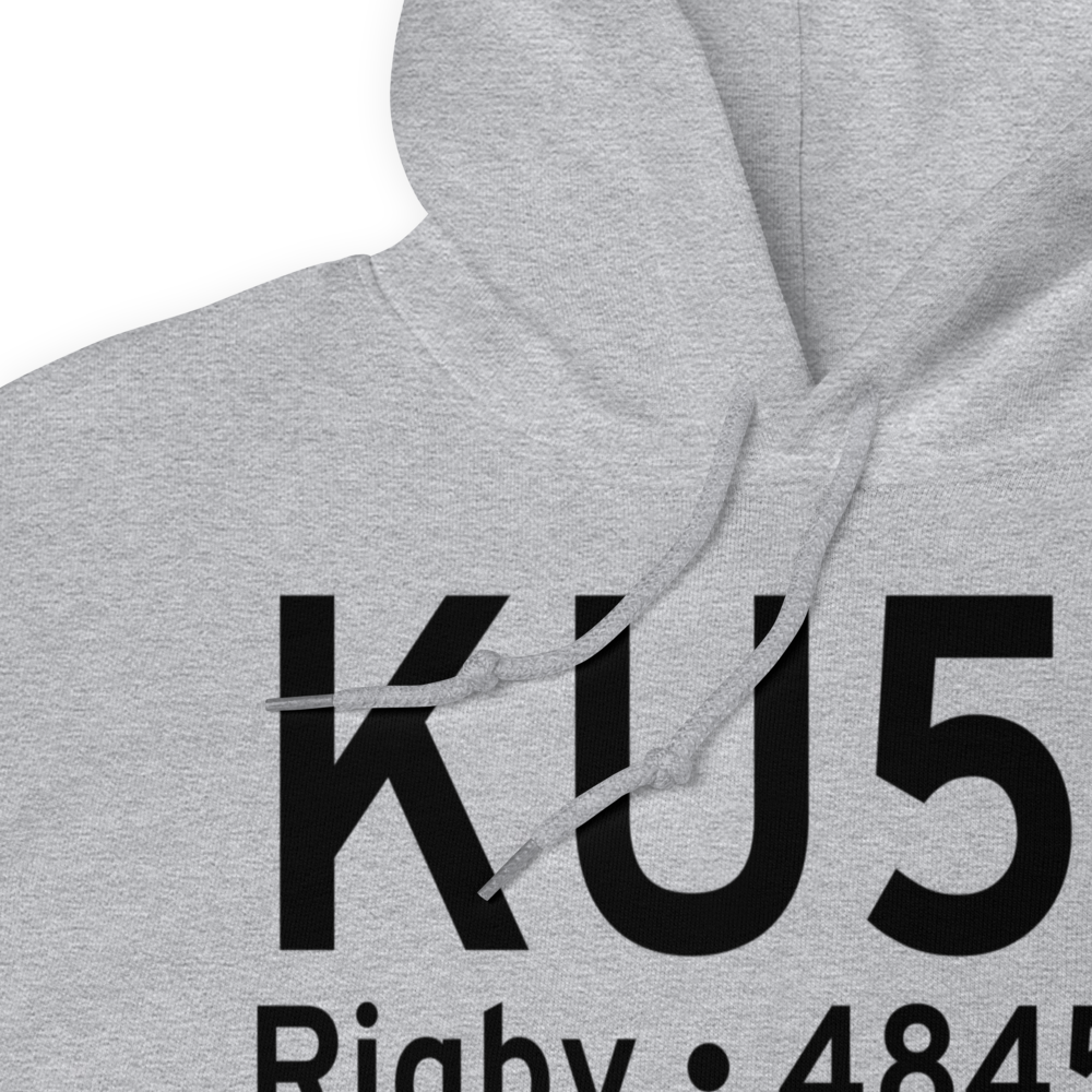 Rigby Jefferson County Airport (KU56) ICAO Hoodie Sweatshirt 