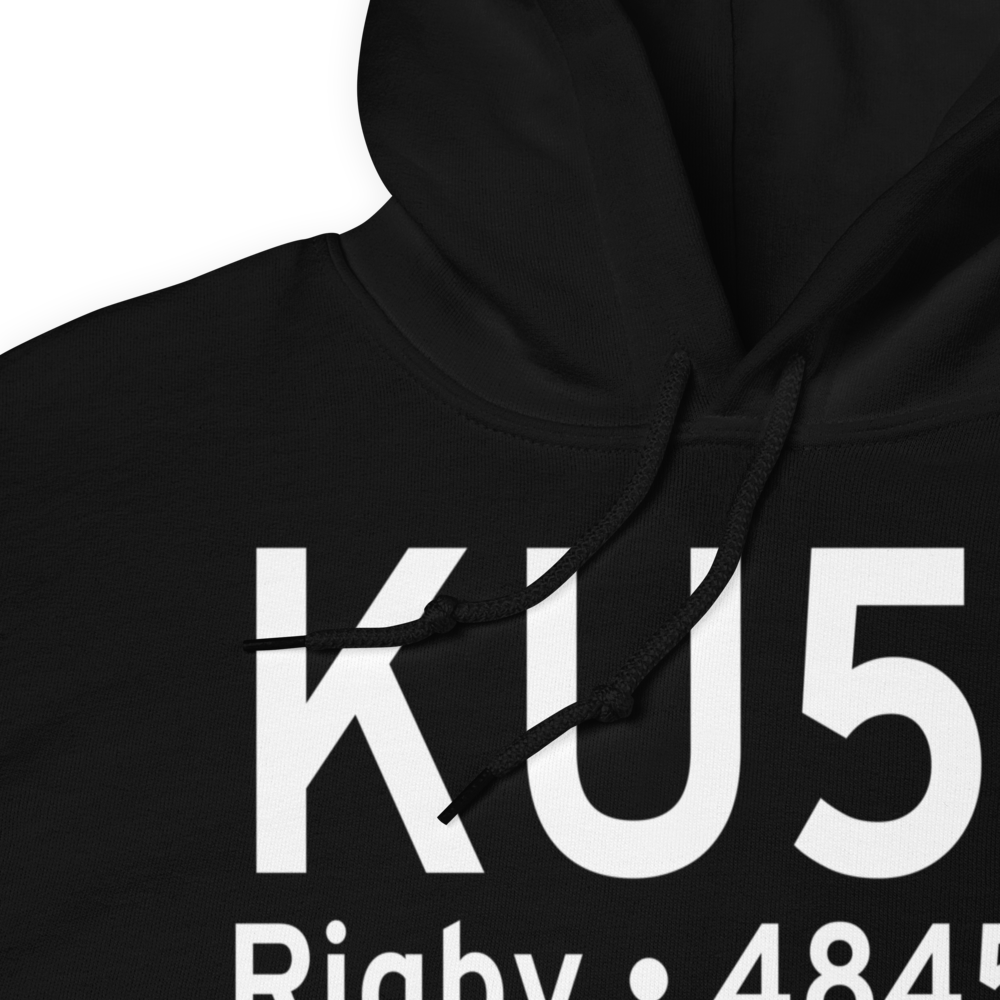 Rigby Jefferson County Airport (KU56) ICAO Hoodie Sweatshirt 