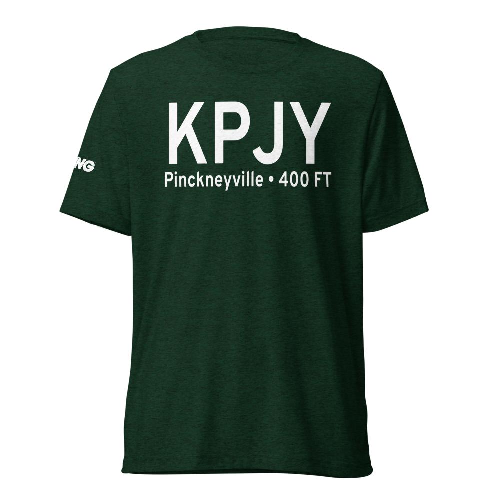 Pinckneyville Du Quoin Airport (KPJY) ICAO Tri-blend T-Shirt 
