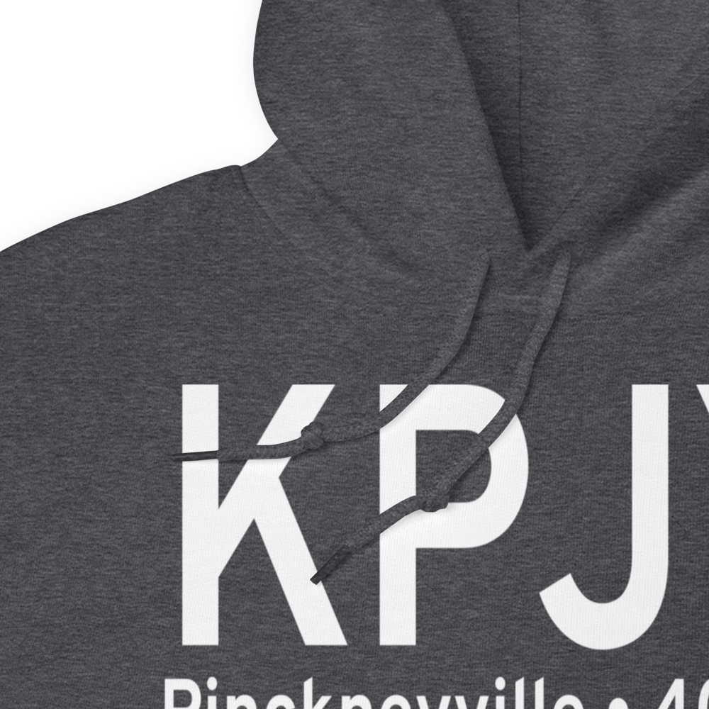 Pinckneyville Du Quoin Airport (KPJY) ICAO Hoodie Sweatshirt 