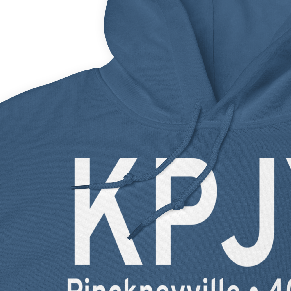 Pinckneyville Du Quoin Airport (KPJY) ICAO Hoodie Sweatshirt 