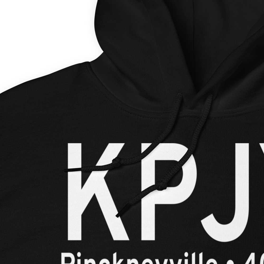 Pinckneyville Du Quoin Airport (KPJY) ICAO Hoodie Sweatshirt 