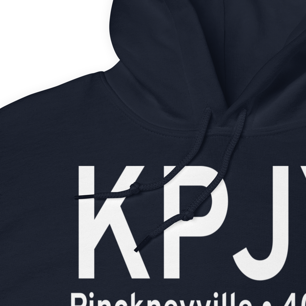 Pinckneyville Du Quoin Airport (KPJY) ICAO Hoodie Sweatshirt 