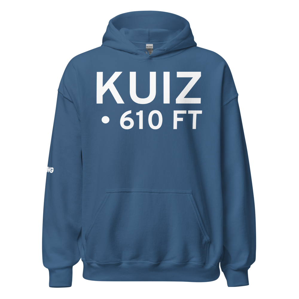 Berz-Macomb Airport (KUIZ) ICAO Hoodie Sweatshirt 