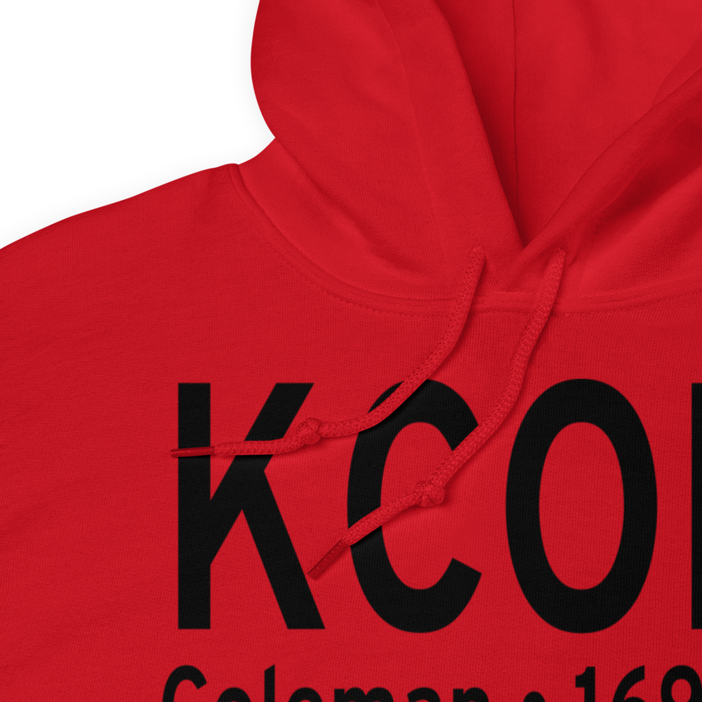 Coleman Municipal Airport (KCOM) ICAO Hoodie Sweatshirt 