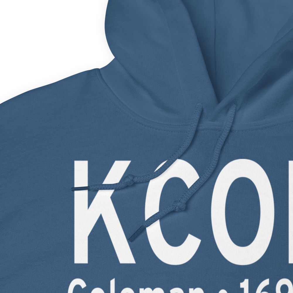 Coleman Municipal Airport (KCOM) ICAO Hoodie Sweatshirt 