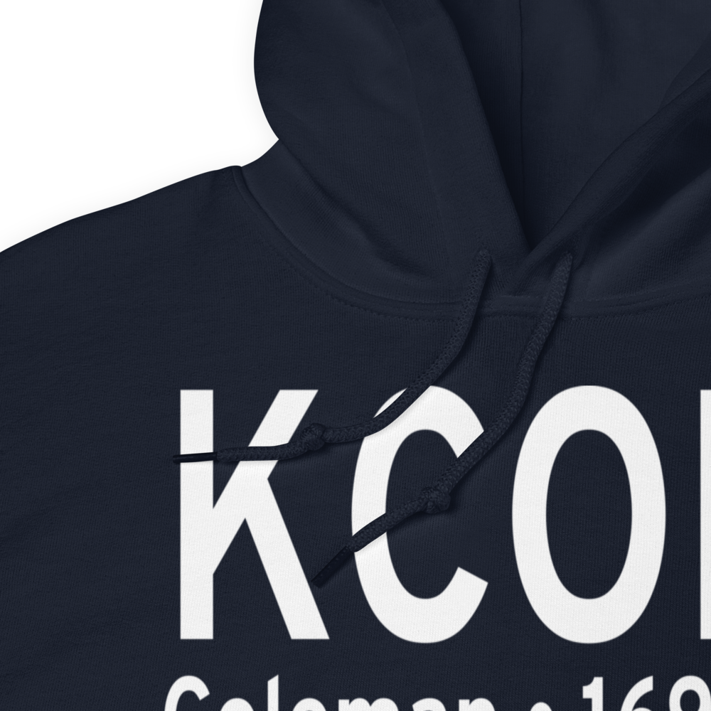 Coleman Municipal Airport (KCOM) ICAO Hoodie Sweatshirt 