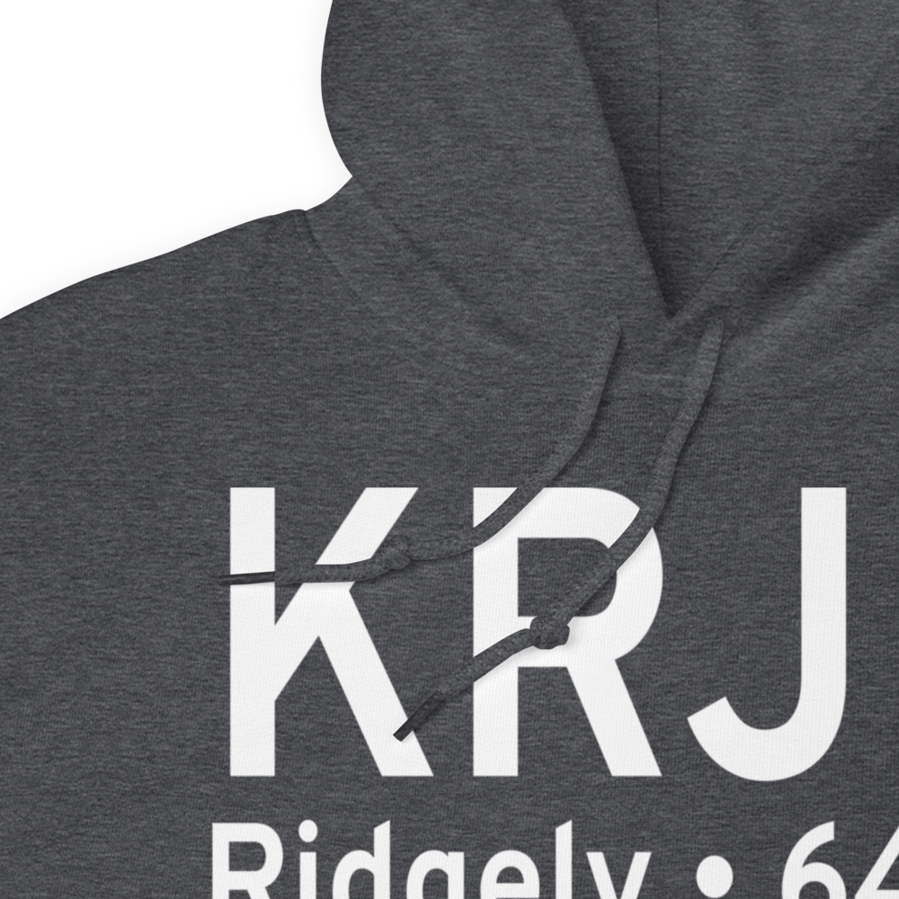 Ridgely Airpark (KRJD) ICAO Hoodie Sweatshirt 