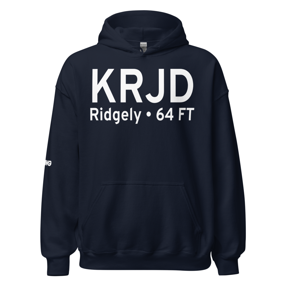 Ridgely Airpark (KRJD) ICAO Hoodie Sweatshirt 