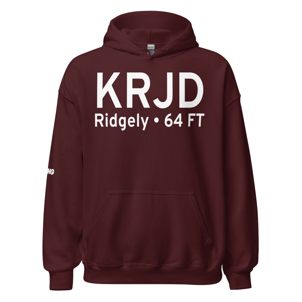 Ridgely Airpark (KRJD) ICAO Hoodie Sweatshirt 