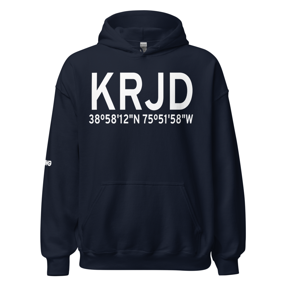Ridgely Airpark (KRJD) ICAO Hoodie Sweatshirt 