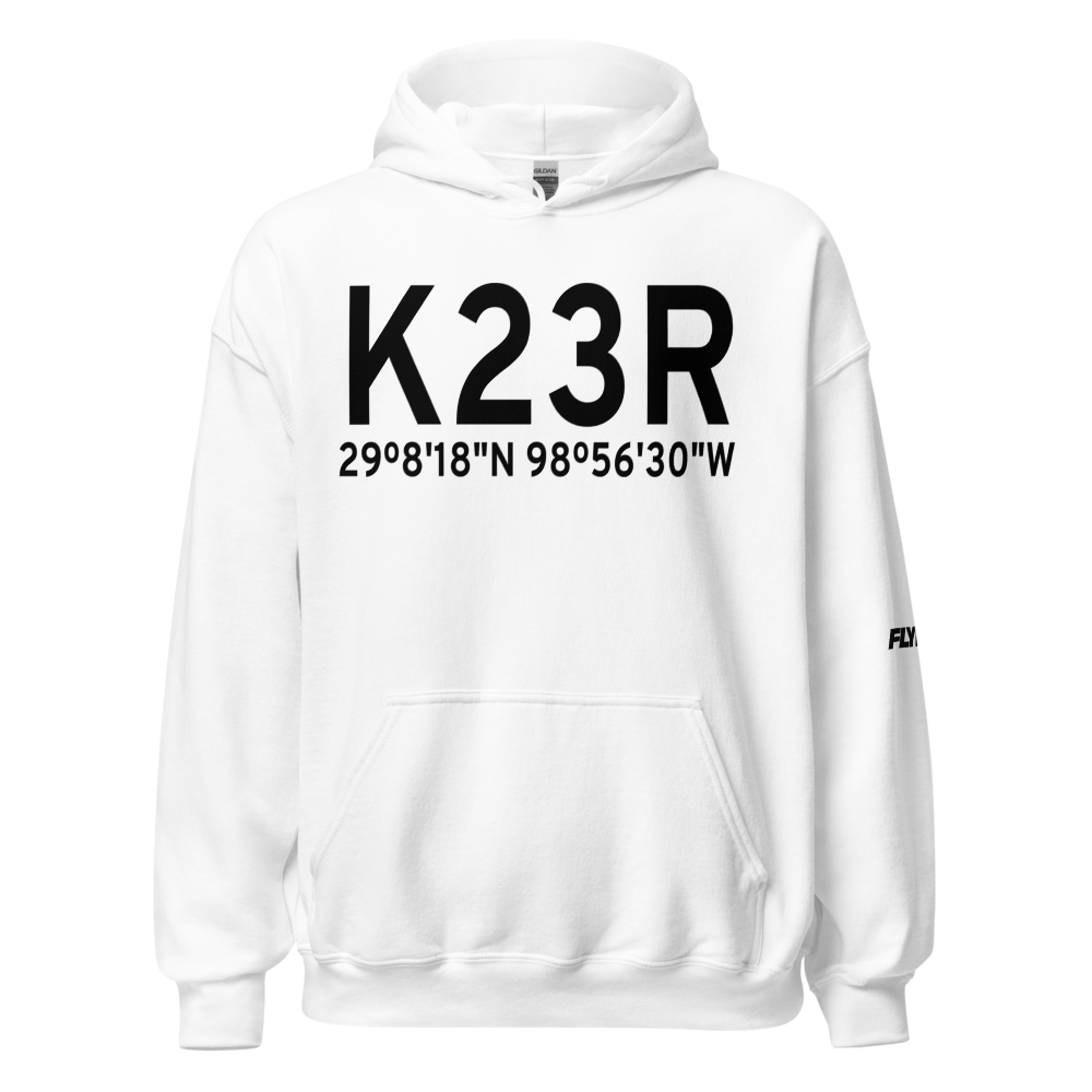 Devine Municipal Airport (K23R) ICAO Hoodie Sweatshirt 