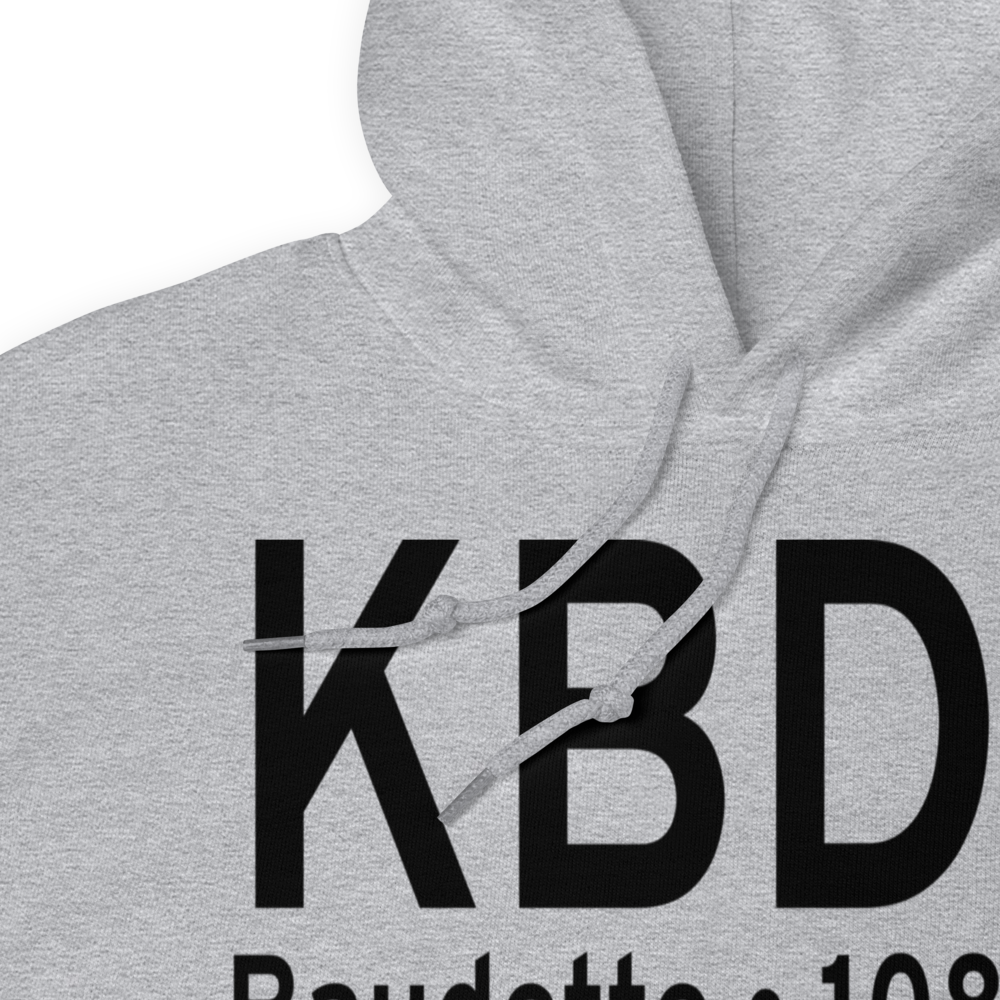 Baudette International Airport (KBDE) ICAO Hoodie Sweatshirt 