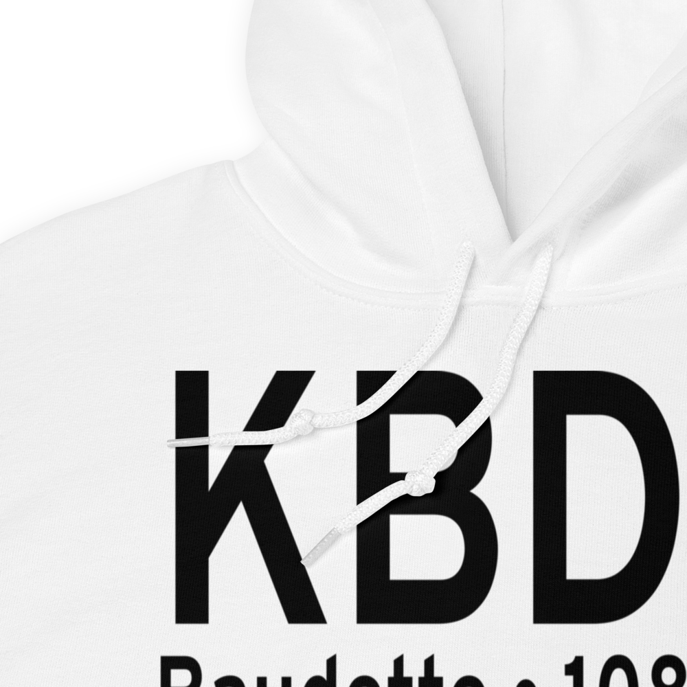 Baudette International Airport (KBDE) ICAO Hoodie Sweatshirt 