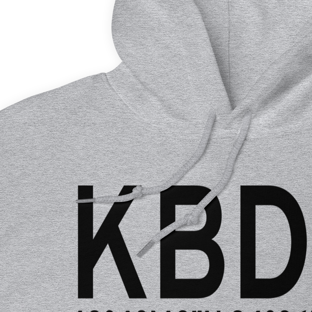 Baudette International Airport (KBDE) ICAO Hoodie Sweatshirt 