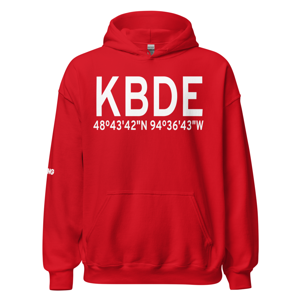 Baudette International Airport (KBDE) ICAO Hoodie Sweatshirt 