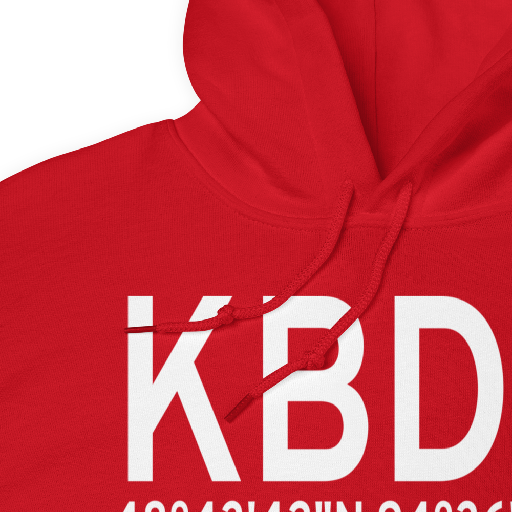 Baudette International Airport (KBDE) ICAO Hoodie Sweatshirt 