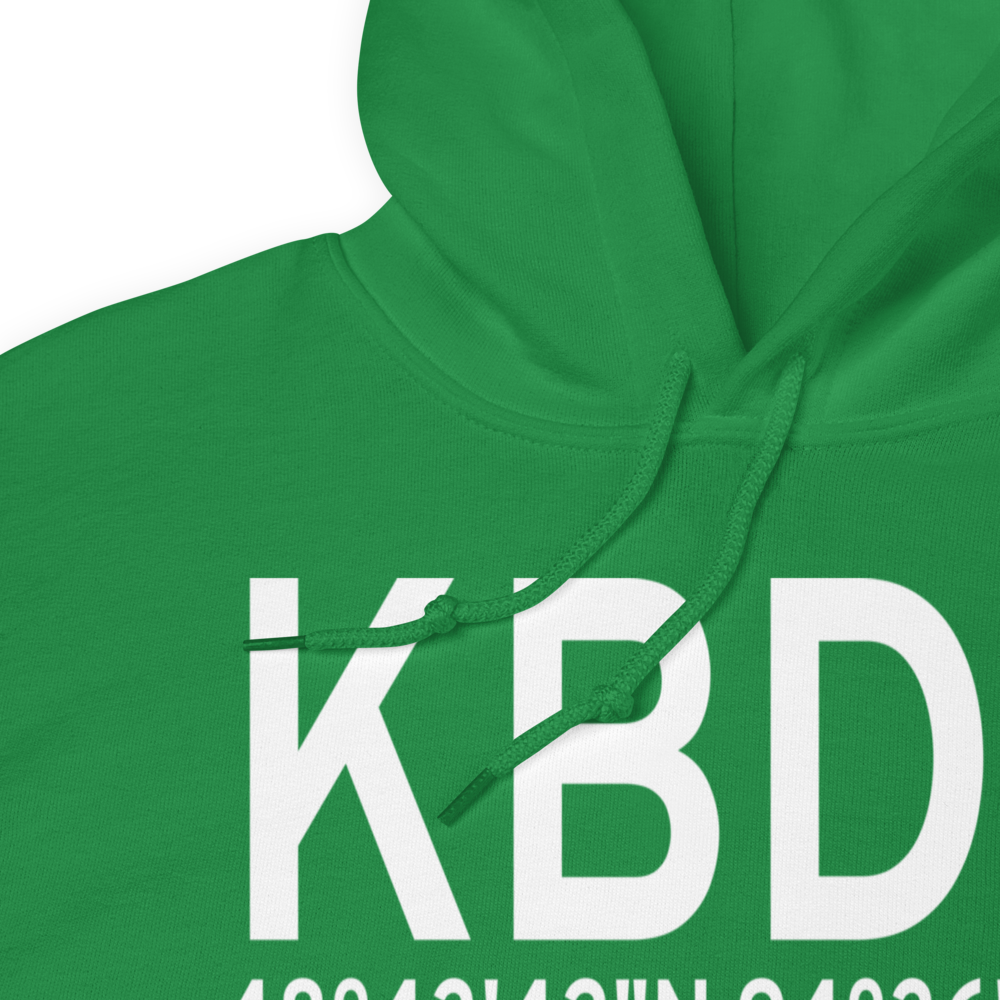 Baudette International Airport (KBDE) ICAO Hoodie Sweatshirt 
