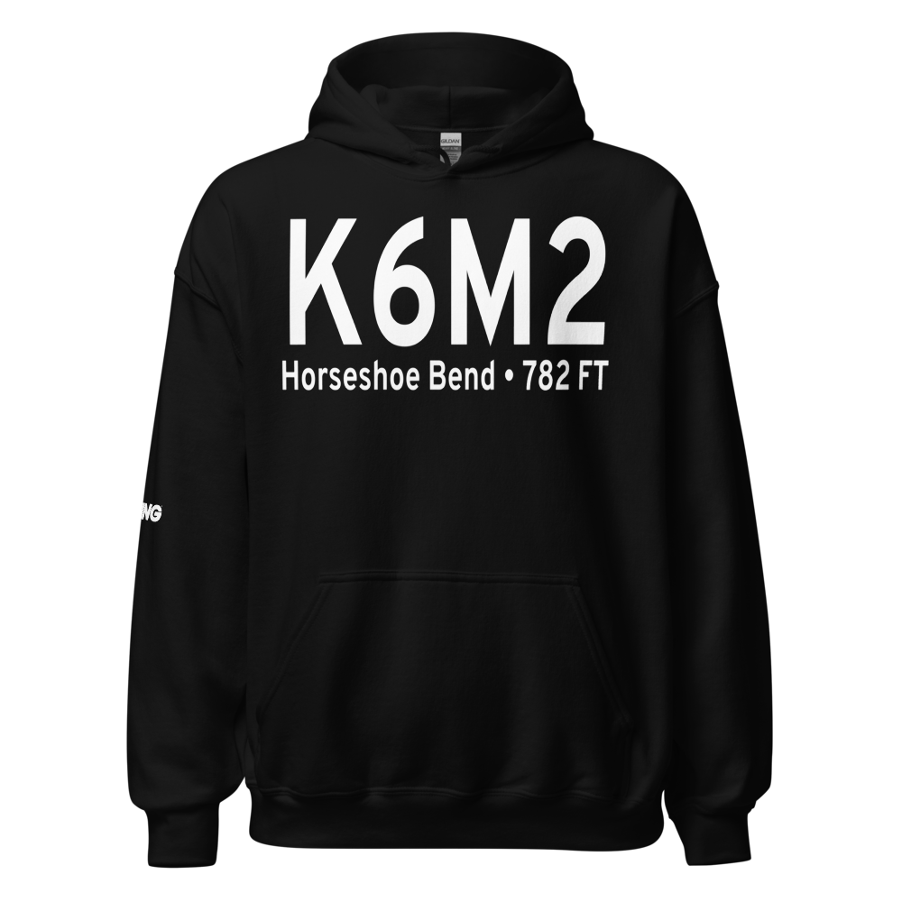 Horseshoe Bend Airport (K6M2) ICAO Hoodie Sweatshirt 