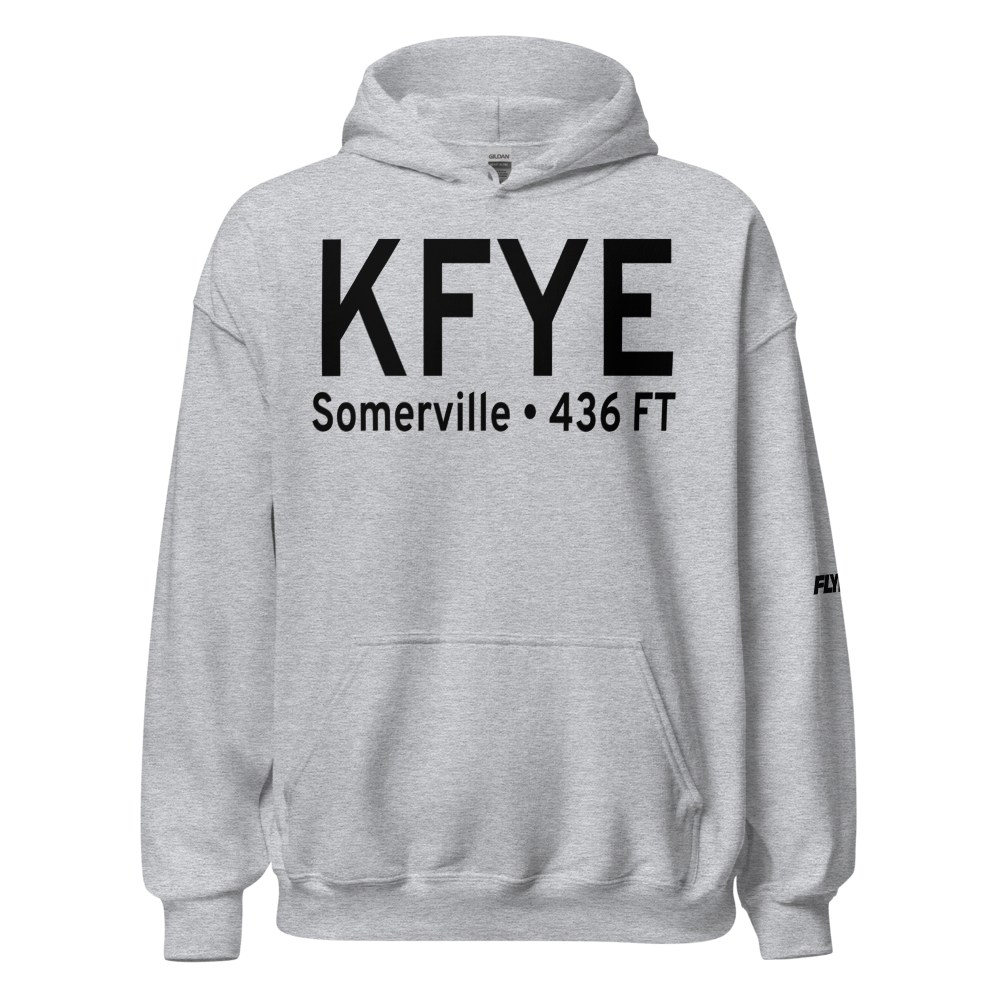 Fayette County Airport (KFYE) ICAO Hoodie Sweatshirt 