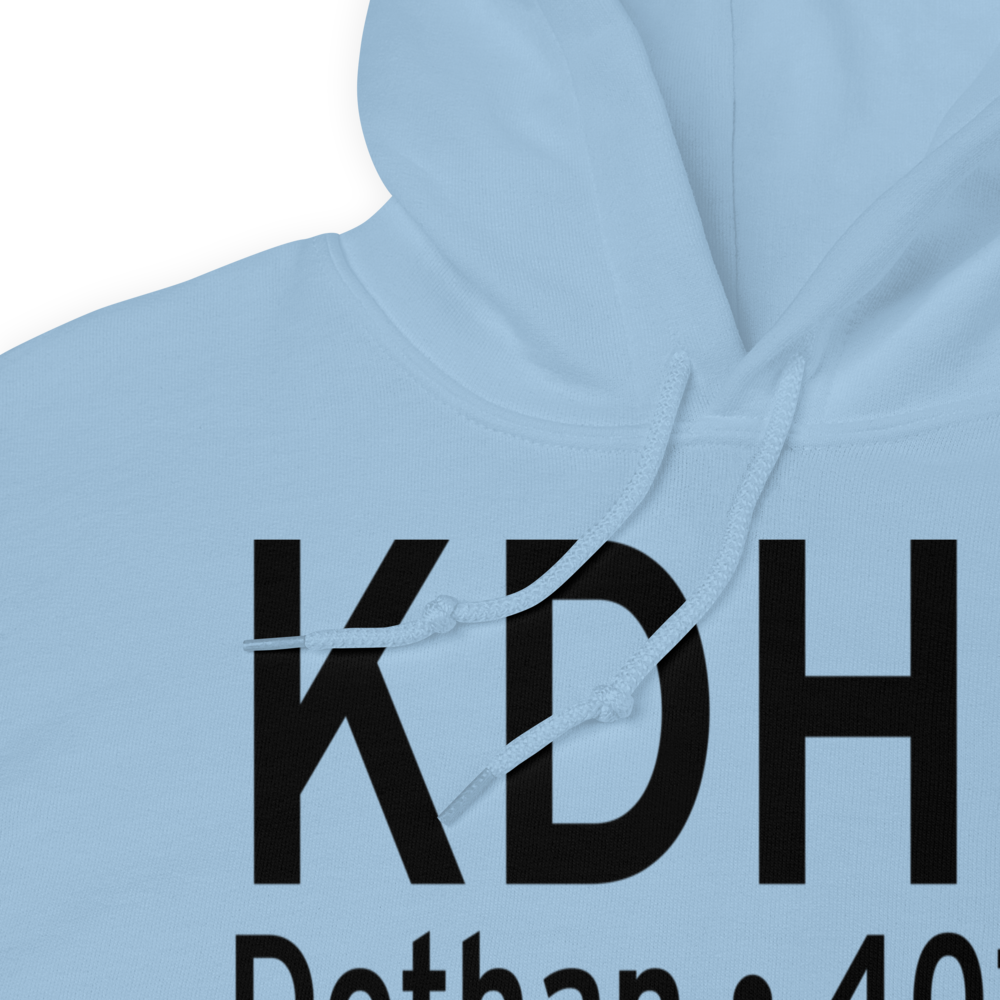 Dothan Regional Airport (KDHN) ICAO Hoodie Sweatshirt 