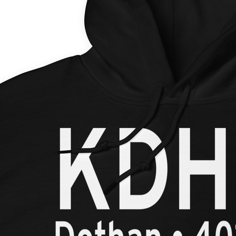 Dothan Regional Airport (KDHN) ICAO Hoodie Sweatshirt 