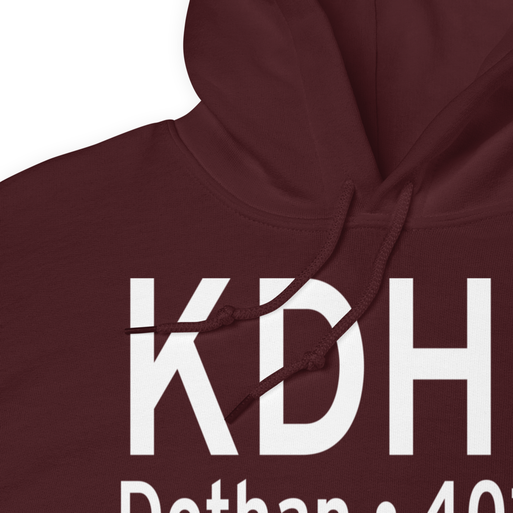 Dothan Regional Airport (KDHN) ICAO Hoodie Sweatshirt 