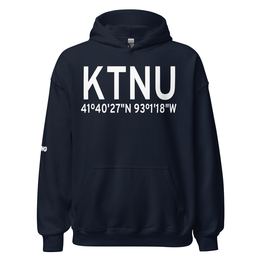 Newton Municipal Airport (KTNU) ICAO Hoodie Sweatshirt 