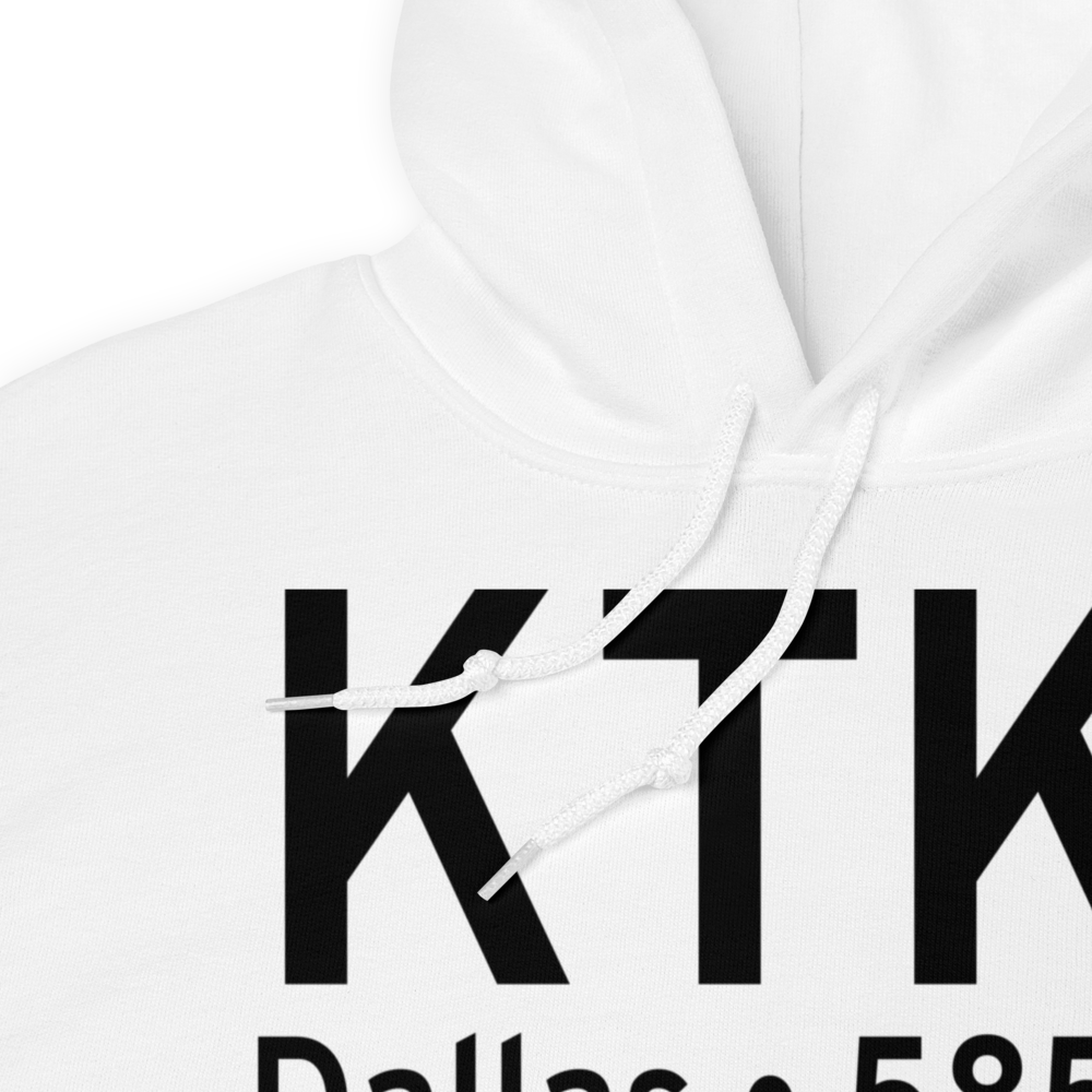 Collin County Regional At Mc Kinney Airport (KTKI) ICAO Hoodie Sweatshirt 