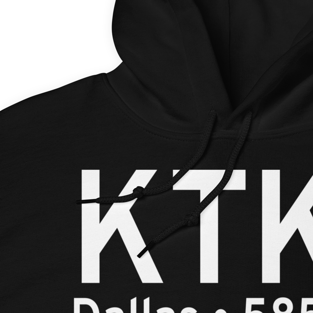 Collin County Regional At Mc Kinney Airport (KTKI) ICAO Hoodie Sweatshirt 