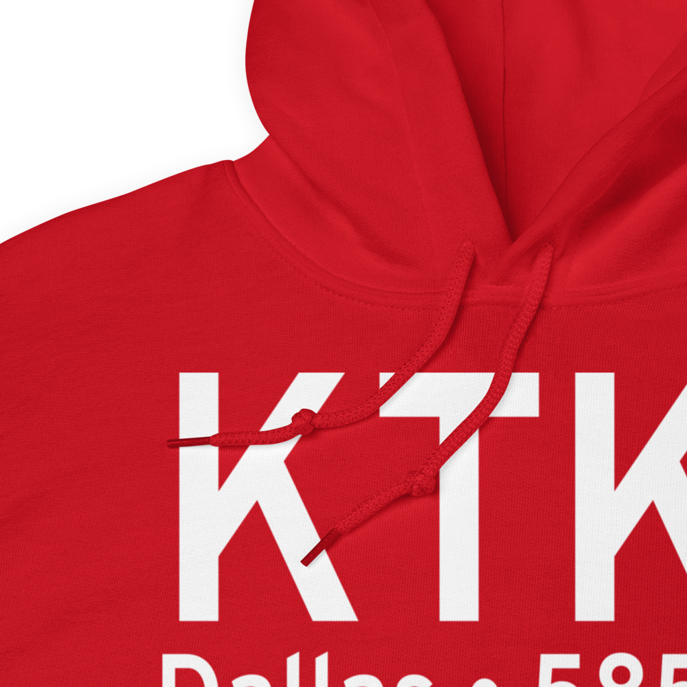 Collin County Regional At Mc Kinney Airport (KTKI) ICAO Hoodie Sweatshirt 