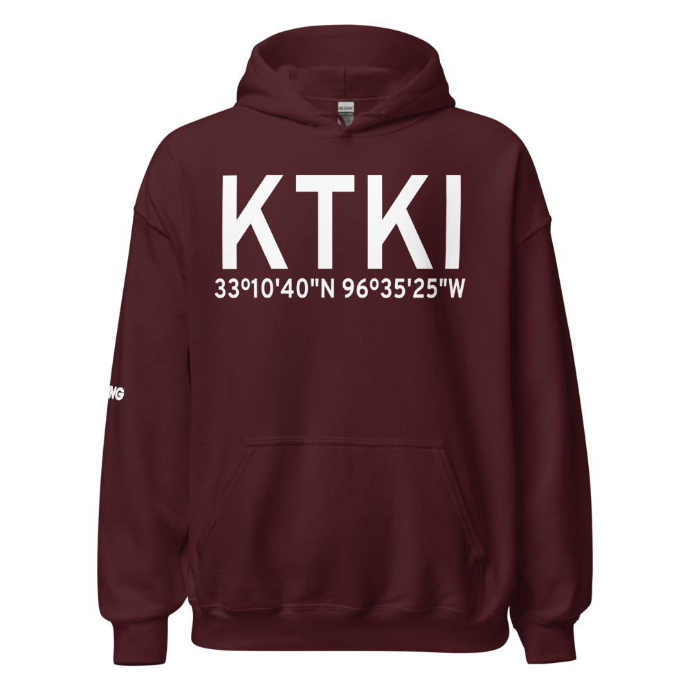 Collin County Regional At Mc Kinney Airport (KTKI) ICAO Hoodie Sweatshirt 
