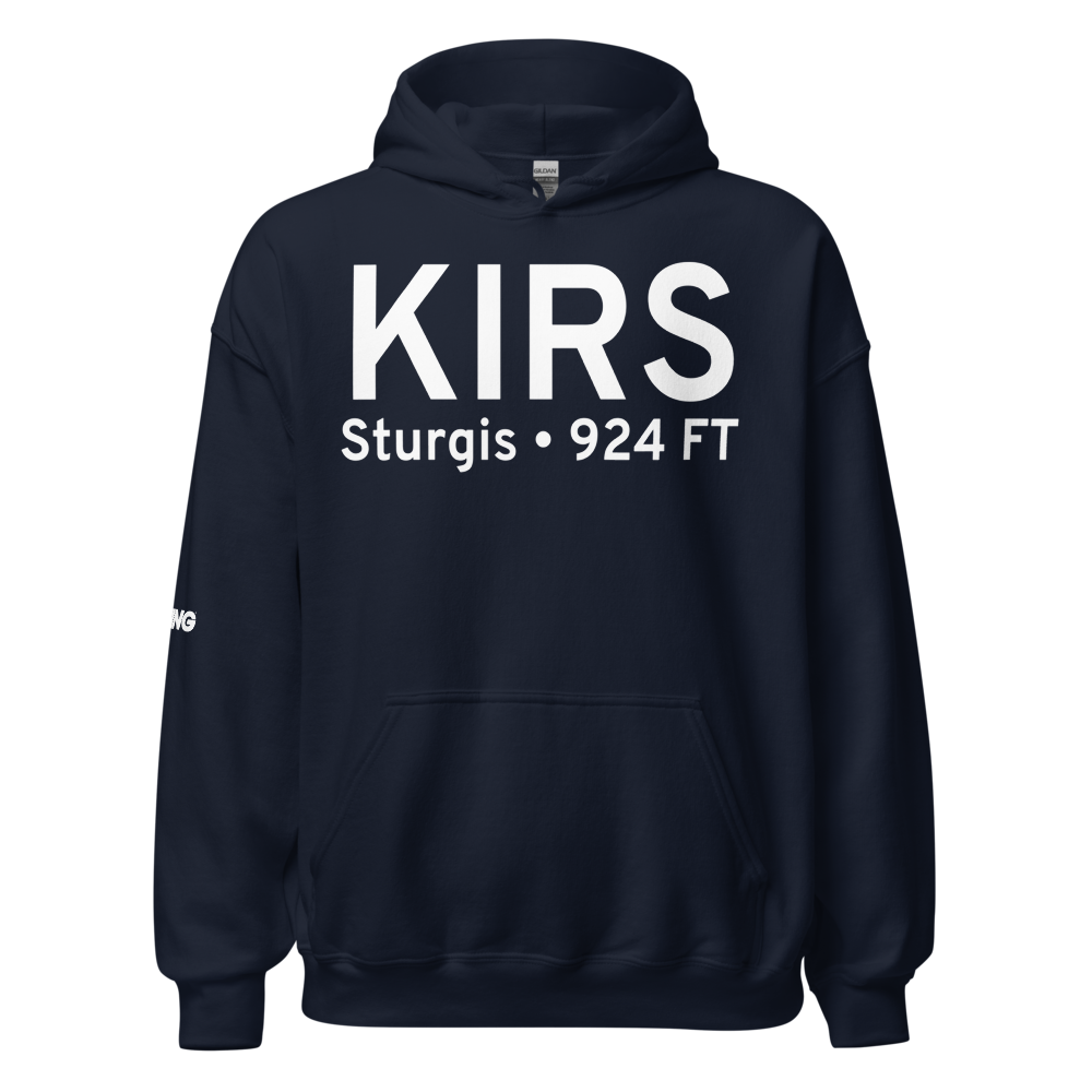 Kirsch Municipal Airport (KIRS) ICAO Hoodie Sweatshirt 