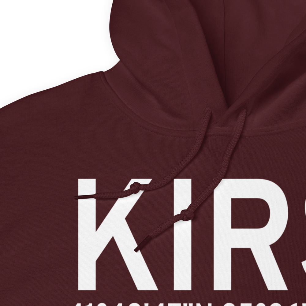 Kirsch Municipal Airport (KIRS) ICAO Hoodie Sweatshirt 