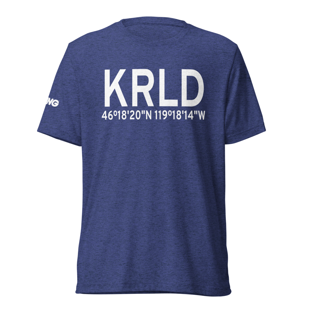Richland Airport (KRLD) ICAO Tri-blend T-Shirt 