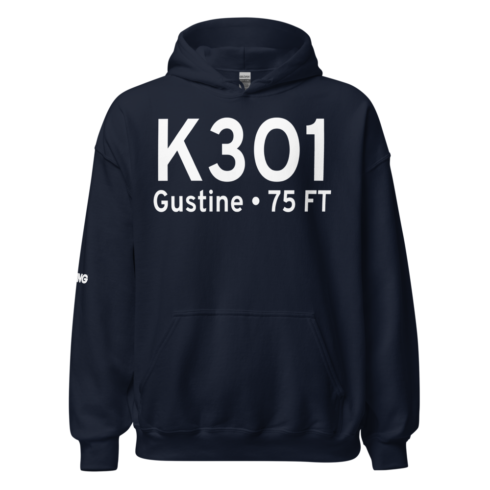 Gustine Airport (K3O1) ICAO Hoodie Sweatshirt 