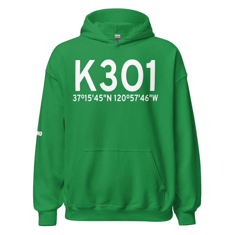 Gustine Airport (K3O1) ICAO Hoodie Sweatshirt 