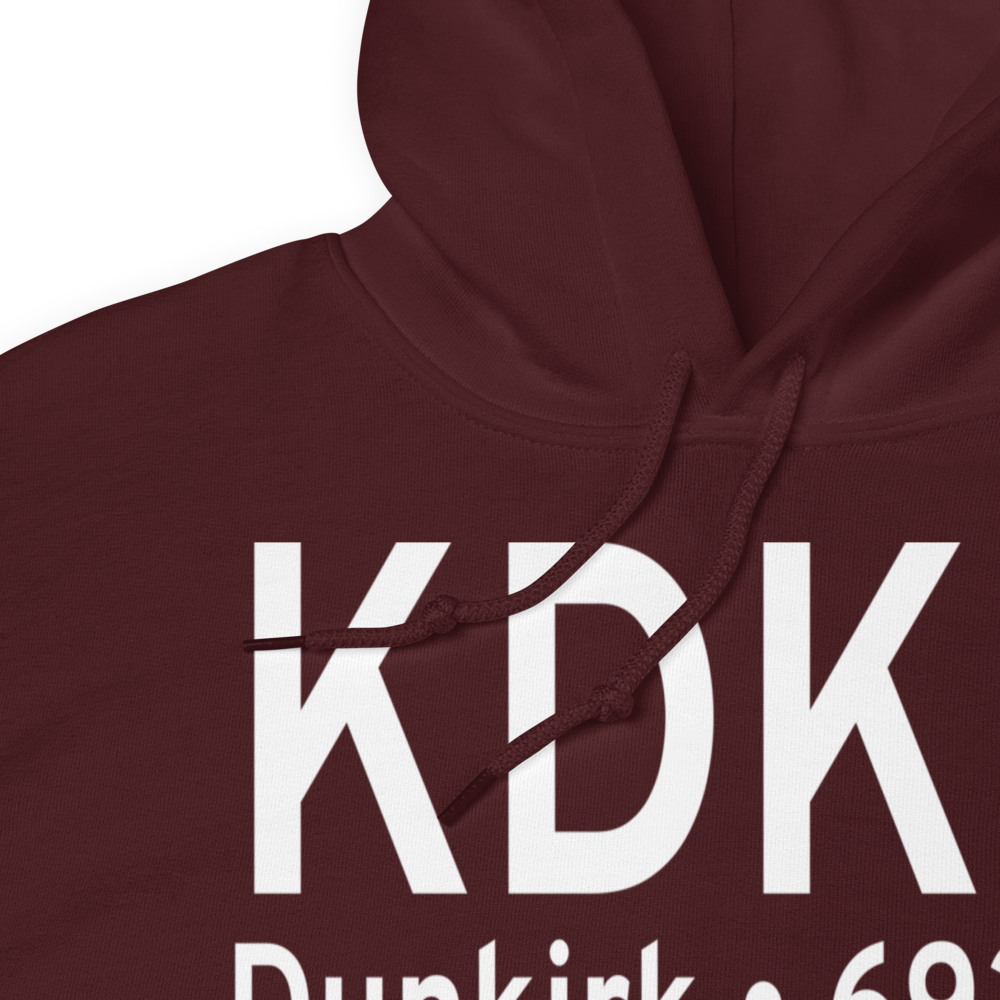 Chautauqua County-Dunkirk Airport (KDKK) ICAO Hoodie Sweatshirt 
