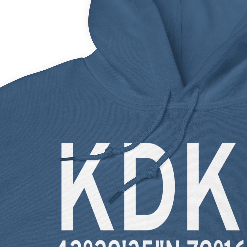 Chautauqua County-Dunkirk Airport (KDKK) ICAO Hoodie Sweatshirt 
